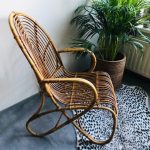 Vintage rotan fauteuil Rohe Noordwolde stoel