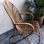 Vintage rotan fauteuil Rohe Noordwolde stoel