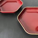 formica bordjes rood goud
