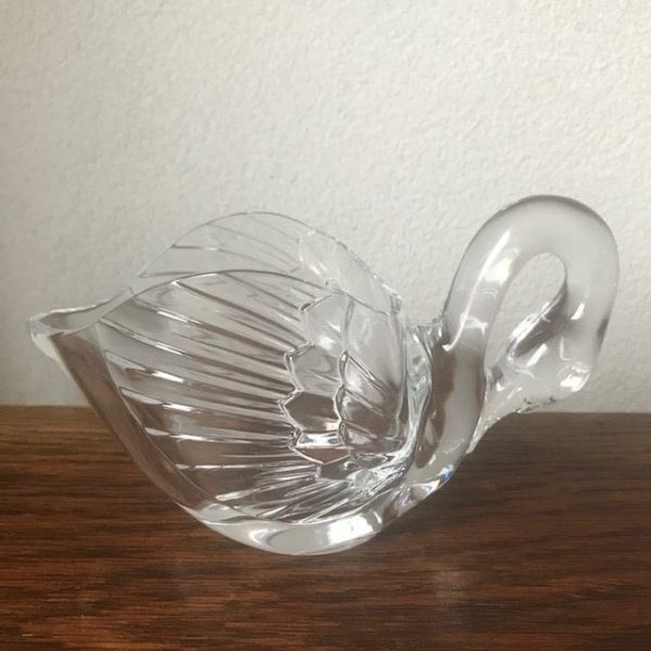 vintage zwaan glas