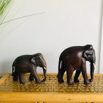 houten olifanten houtsnijwerk