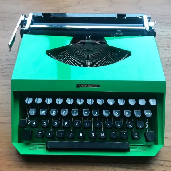 vintage typemachine groen vendex retro