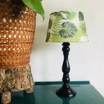 Lampenvoet hout zwart landelijk