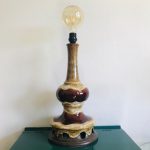 70's west germany lamp lampenvoet keramiek glazuur