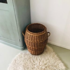 Landelijke rotan mand speelgoedmand vintage - Afbeelding 3