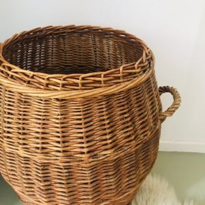 Landelijke rotan mand speelgoedmand vintage - Afbeelding 2