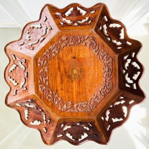 Houtsnijwerk dienblad oosters