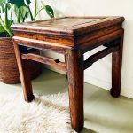 chinese bijzettafel teak vintage