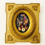 vintage droogbloemenschilderij barok goud