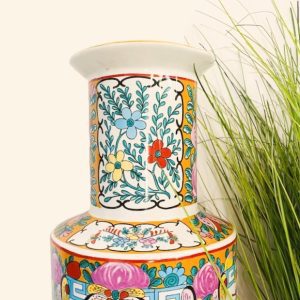 Chinese vloervaas bloemen vintage - Afbeelding 5