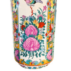 Chinese vloervaas bloemen vintage - Afbeelding 4