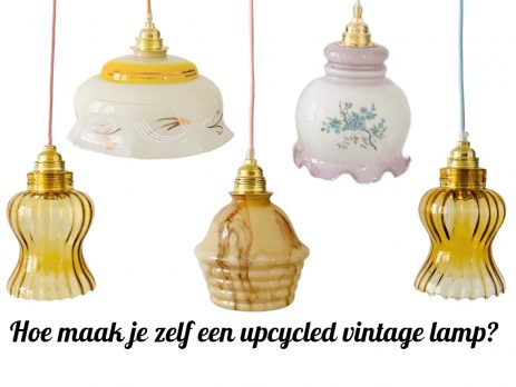 Upcycled vintage lamp maken