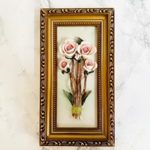 Set vintage schilderijtjes Capodimonte stijl - Afbeelding 3