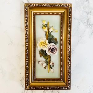 Set vintage schilderijtjes Capodimonte stijl - Afbeelding 5