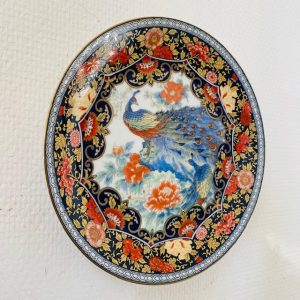 Vintage sierbord pauw - Afbeelding 2