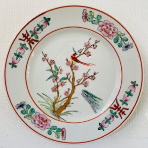 Chinees bord porselein vogel
