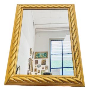 vintage gouden spiegel brocante