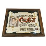 Vintage Coca Cola spiegel Art Nouveau