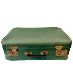 vintage koffertje brocante groen