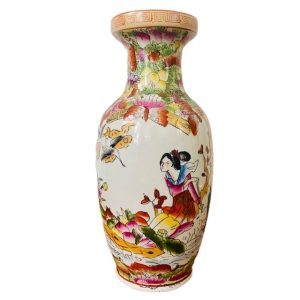 chinese vaas handgeschilderd vintage