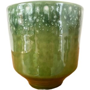 groen geglazuurde bloempot west germany