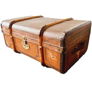 antieke hutkoffer koffer