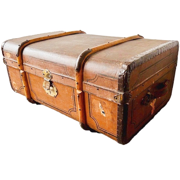 antieke hutkoffer koffer
