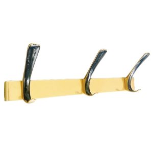 Vintage goud metalen wandkapstok Hollywood Regency