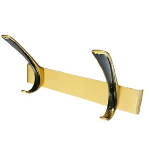 Vintage goudkleurige metalen kapstokje Hollywood Regency