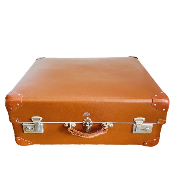 Vintage bruine koffer Roko