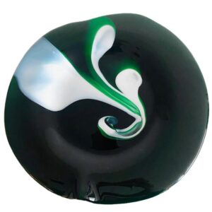 Vintage Richartz Art Collection glazen schaal Hans Jürgen Richartz voor Mathildenhütte 1970's