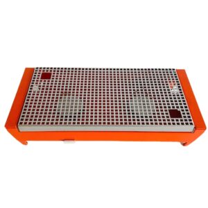 Vintage rechaud Brabantia warmhoudplaat oranje 1970's