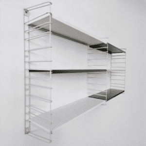 Mid-century Tomado wandsysteem wit grijs zwart 1950's