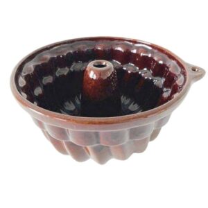 West Germany Scheurich Bruin Aardewerk Tulband Vorm 1960's - Afbeelding 6