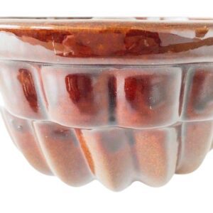 West Germany Scheurich Bruin Aardewerk Tulband Vorm 1960's - Afbeelding 5