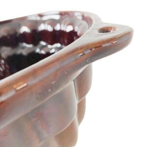 West Germany Scheurich Bruin Aardewerk Tulband Vorm 1960's - Afbeelding 4