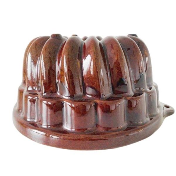 West Germany Scheurich Bruin Aardewerk Tulband Vorm 1960's West Germany Scheurich Bruin Aardewerk Tulband Vorm 1960's