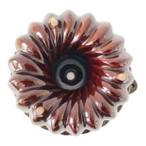 West Germany Scheurich Bruin Aardewerk Tulband Vorm 1960's - Afbeelding 2