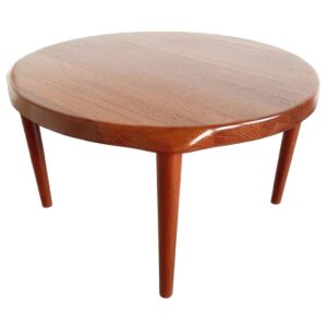 Mid-century modern Deens Design Salontafel Rond Teak John Boné Mikael Laursen 1960's