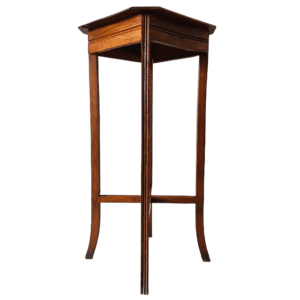 Antieke eiken piedestal brocante plantentafel 1890's