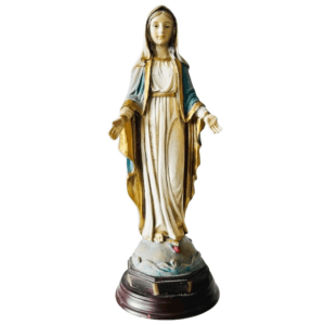 Vintage beeldje Maria kunststof